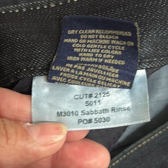 (Q3) Fidelity 5011, jeans size 36x28,‎ Sabbath
Dark wash, men's - Picture 11 of 14